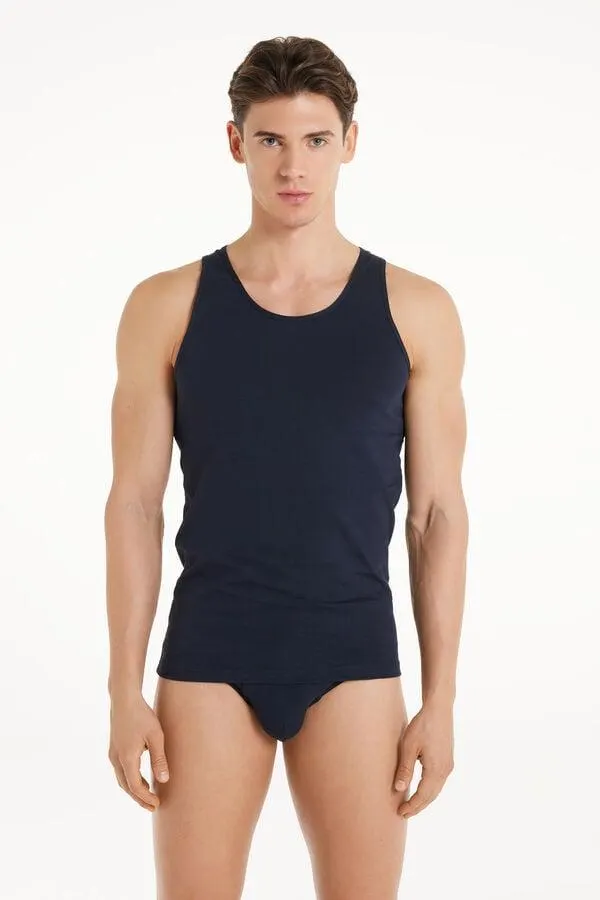 Camiseta de Tirantes de Jersey de Algodón