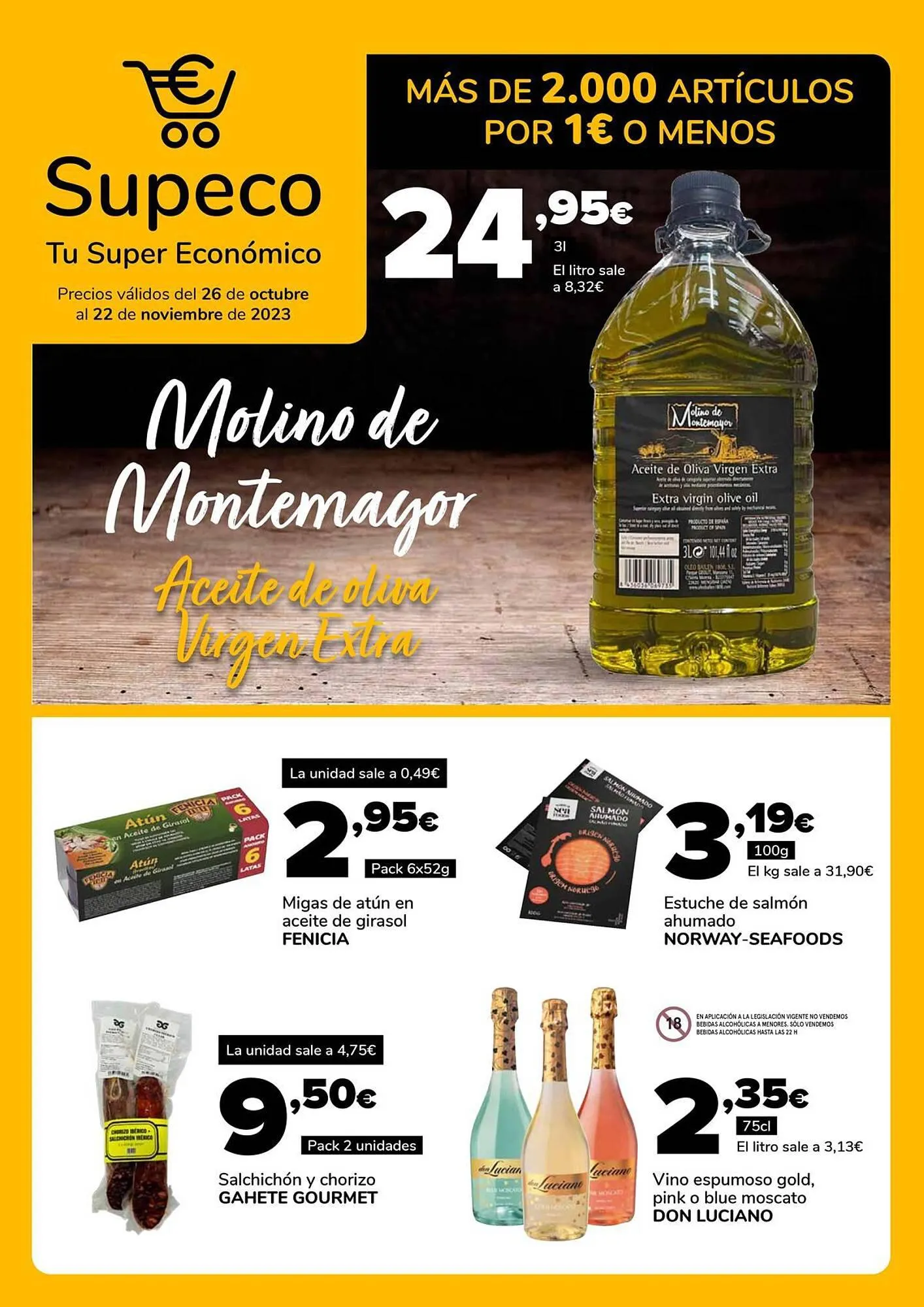 Catálogo de Folleto Supeco 26 de octubre al 22 de noviembre 2023 - Página 1