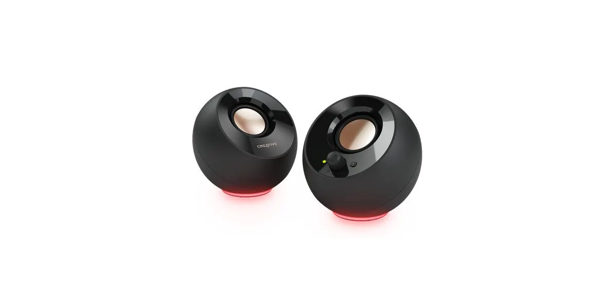 Altavoces para PC 2.0 con alimentación USB-C e iluminación RGB