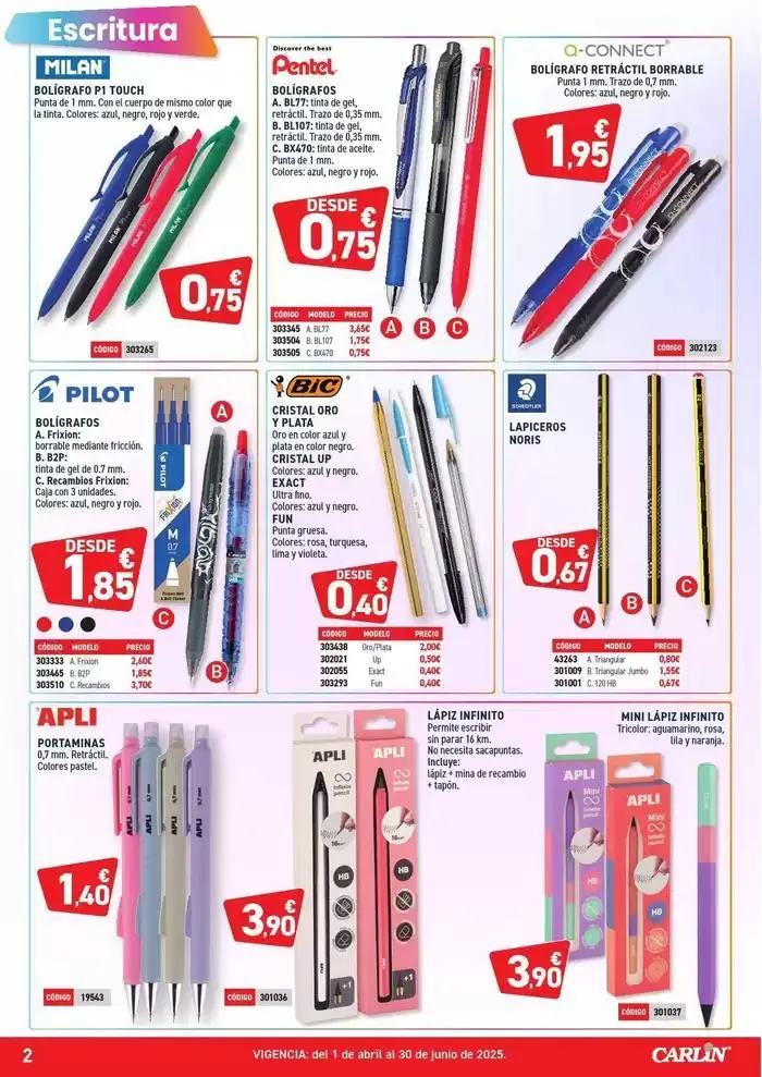 Catálogo de HIPER OFERTAS PAPELERÍA Nº5 1 de abril al 30 de junio 2025 - Página 2