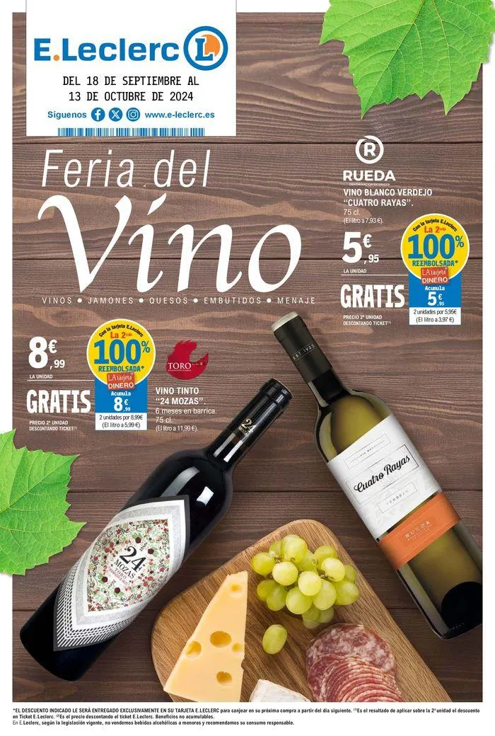 Catálogo de Feria del Vino Ciudad Real 18 de septiembre al 13 de octubre 2024 - Página 1