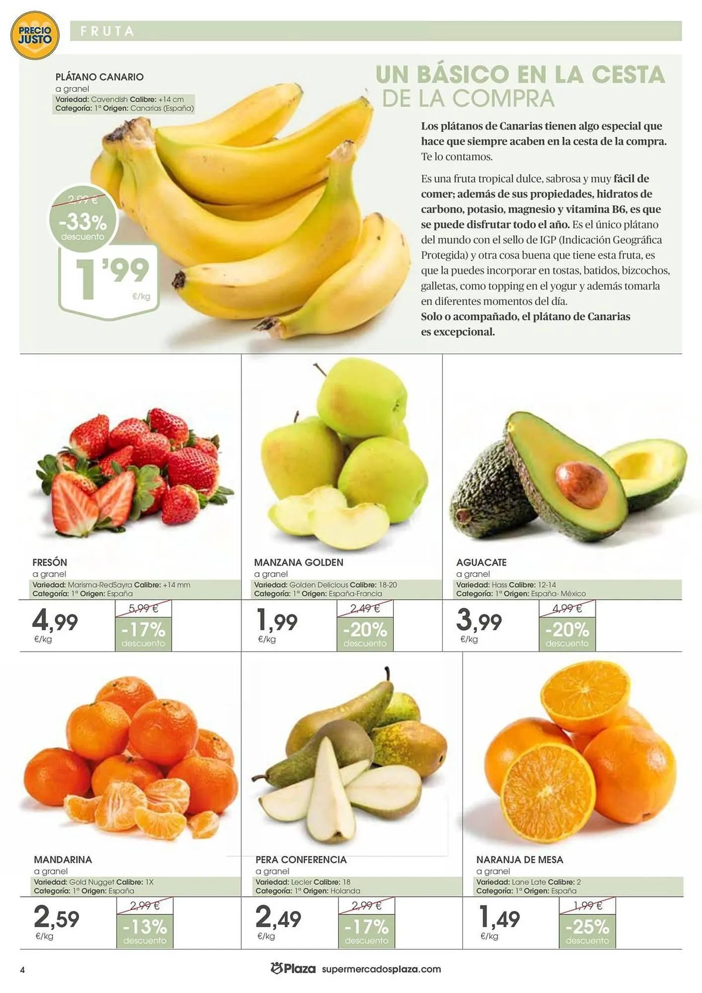 Catálogo de Folleto Supermercados Plaza 19 de marzo al 8 de abril 2026 - Página 4