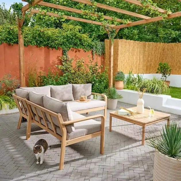 Conjunto jardín esquinero Riveo Goodhome