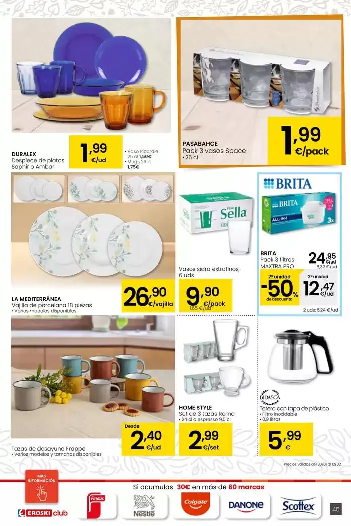 Catálogo de Más de 2000 productos, SIEMPRE A BUEN PRECIO HIPERMERCADOS EROSKI 30 de enero al 11 de febrero 2025 - Página 45
