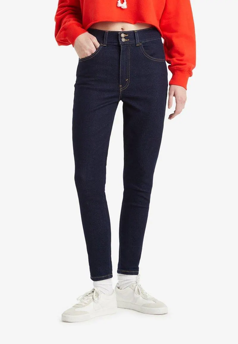 RETRO HIGH SKINNY - Vaqueros pitillo - rinsed denim