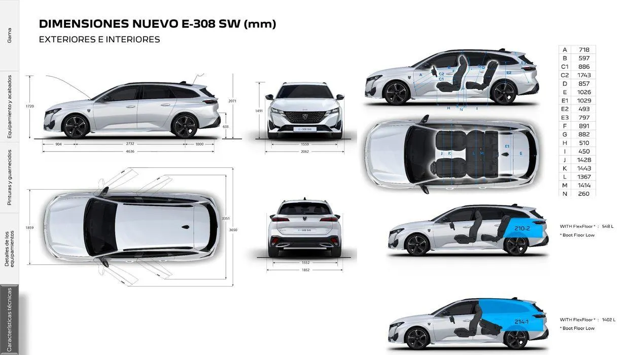 Catálogo de 308 SW Eléctrico • Plug-in Hybrid • Híbrido • Térmico 5 de agosto al 5 de agosto 2025 - Página 34