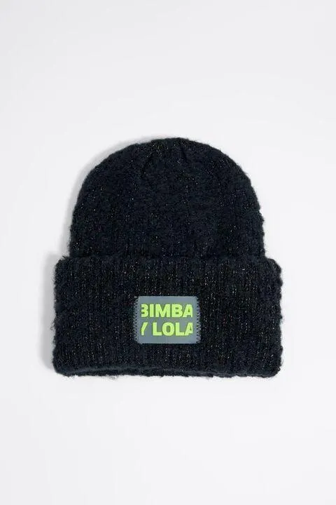 Gorro lúrex negro