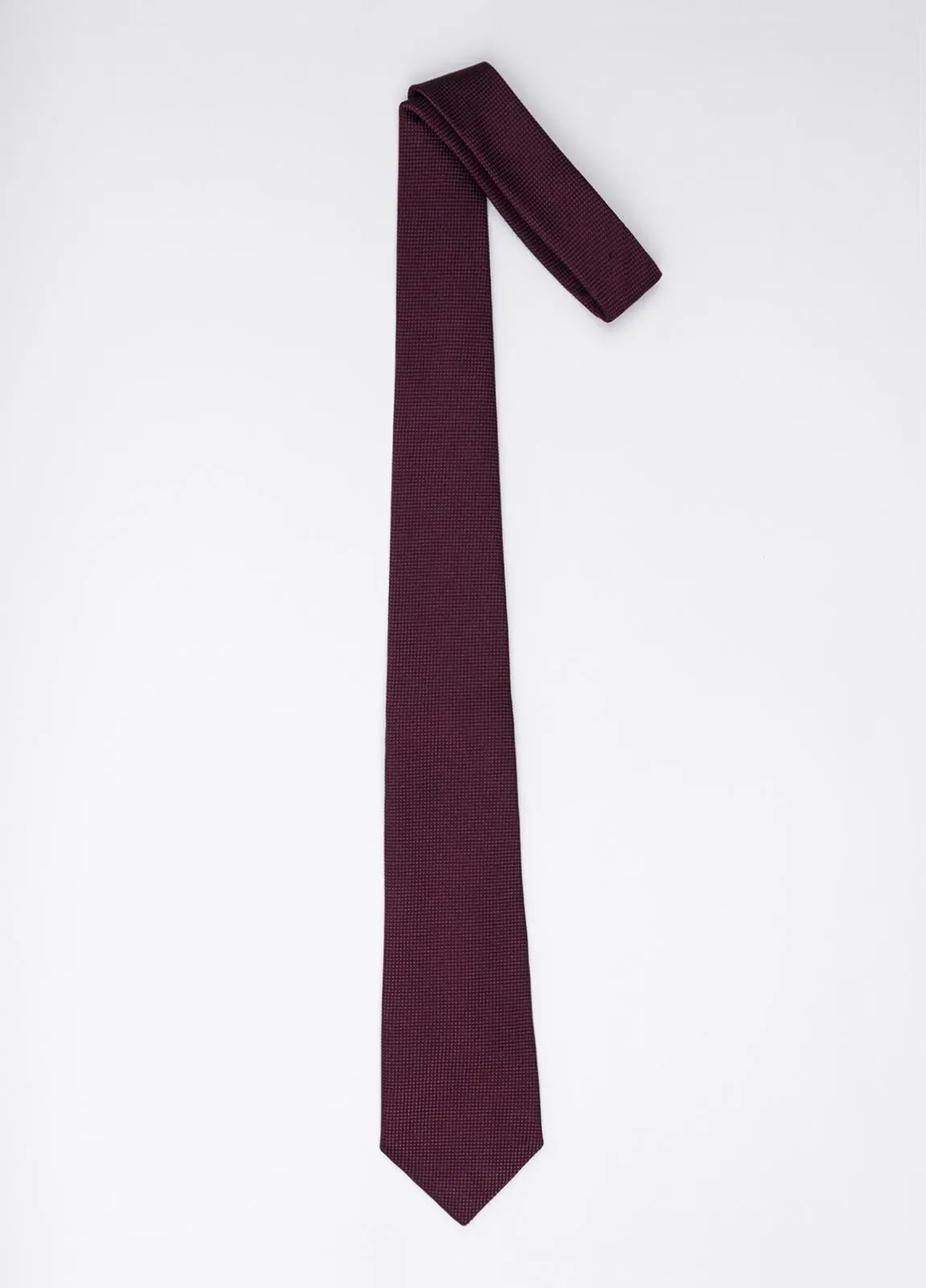 Corbata FUREST COLECCIÓN color granate textura