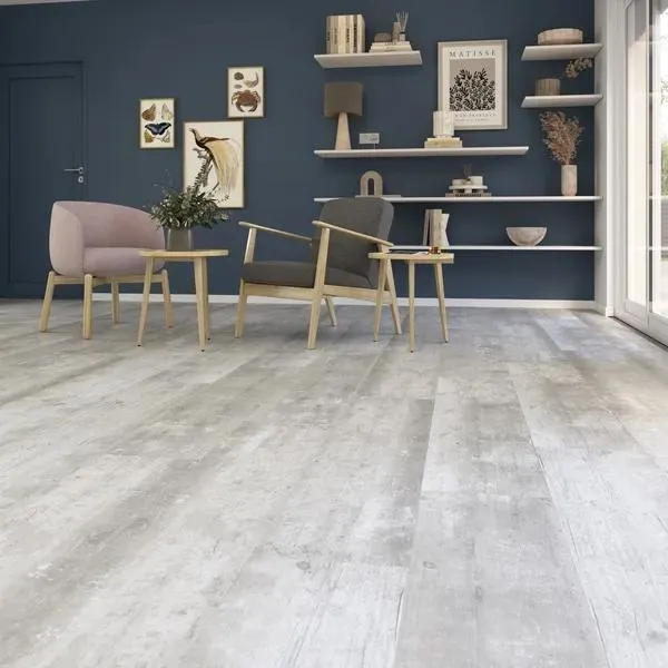 Suelo laminado AC5 roble grisáceo 8 mm Essaouira Cooke & Lewis