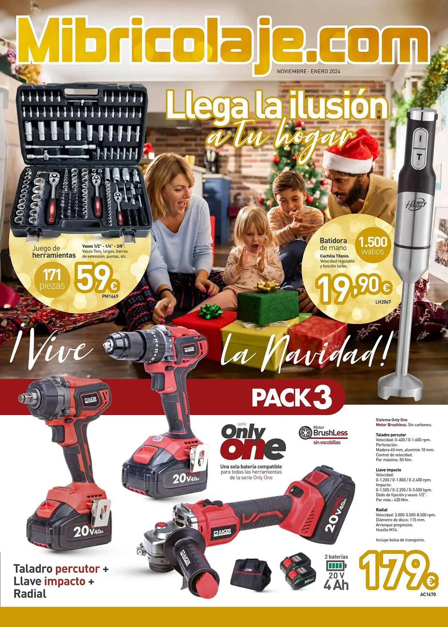 Catálogo de Folleto Mi Bricolaje 16 de noviembre al 31 de enero 2024 - Página 1