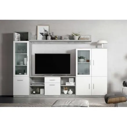 Composición en gris y blanco