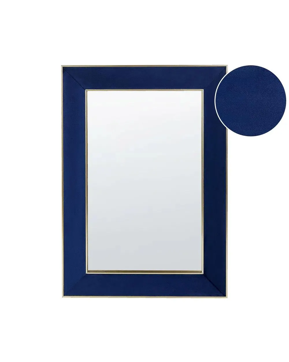 Espejo LAUTREC 50 cm 70 cm Terciopelo Azul marino