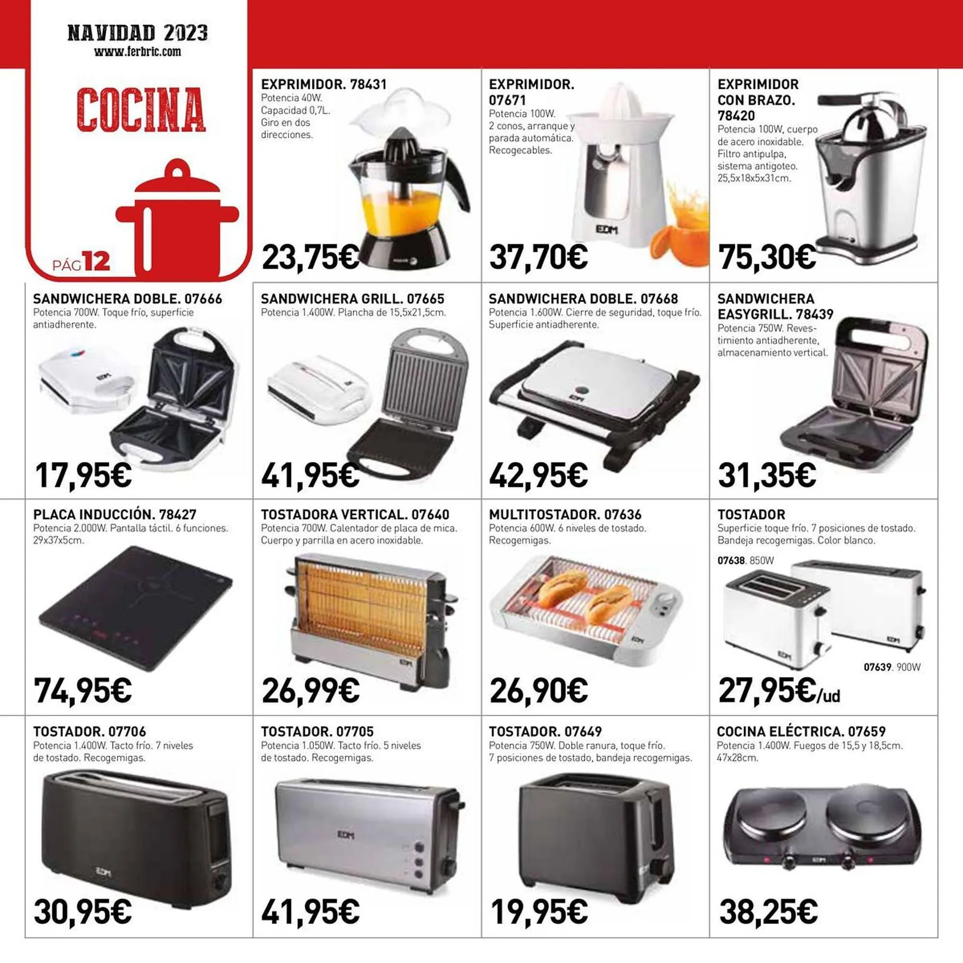 Catálogo de Folleto Ferbric 31 de octubre al 13 de enero 2024 - Página 12