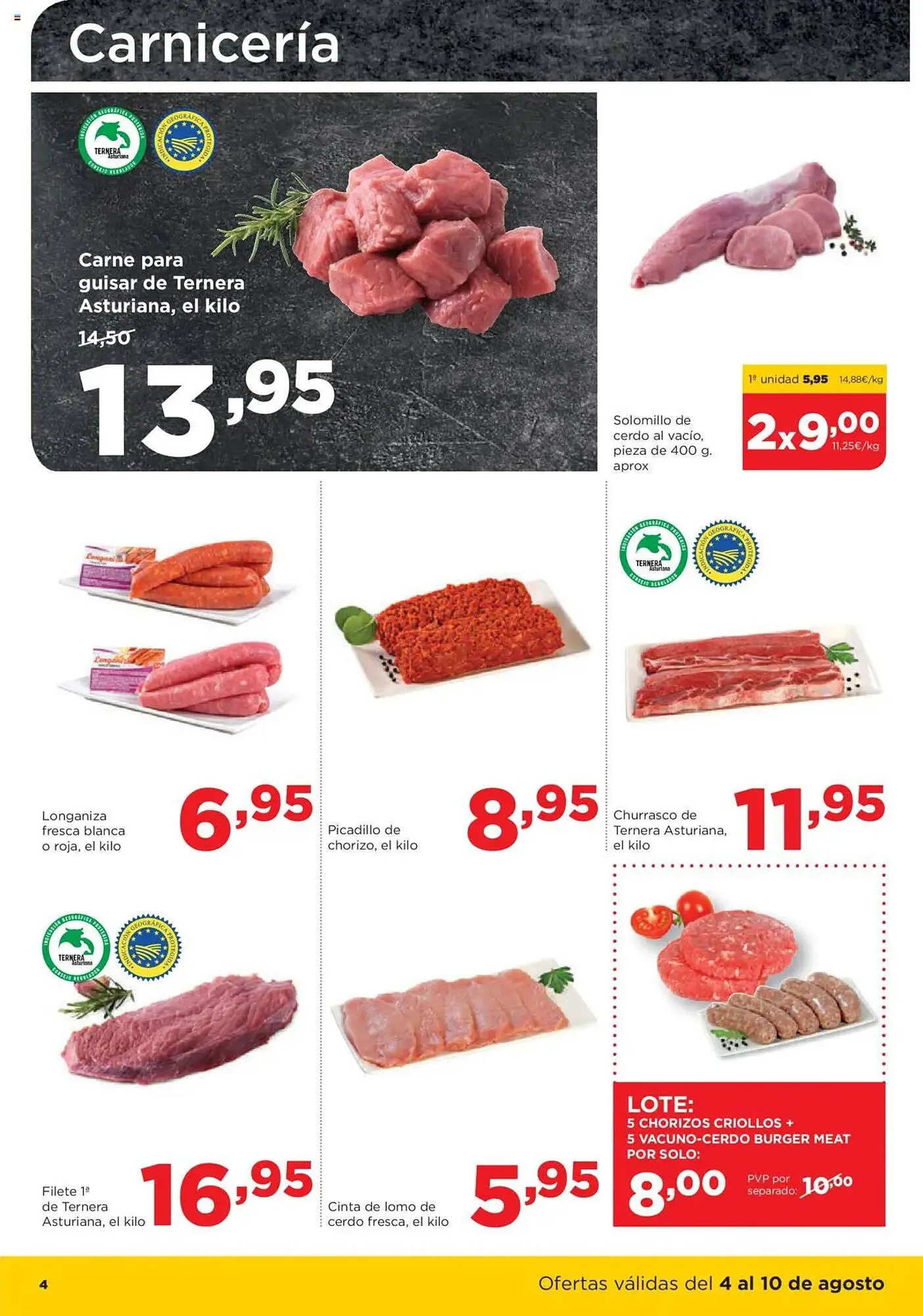 Catálogo de Folleto Alimerka 4 de agosto al 10 de agosto 2025 - Página 4