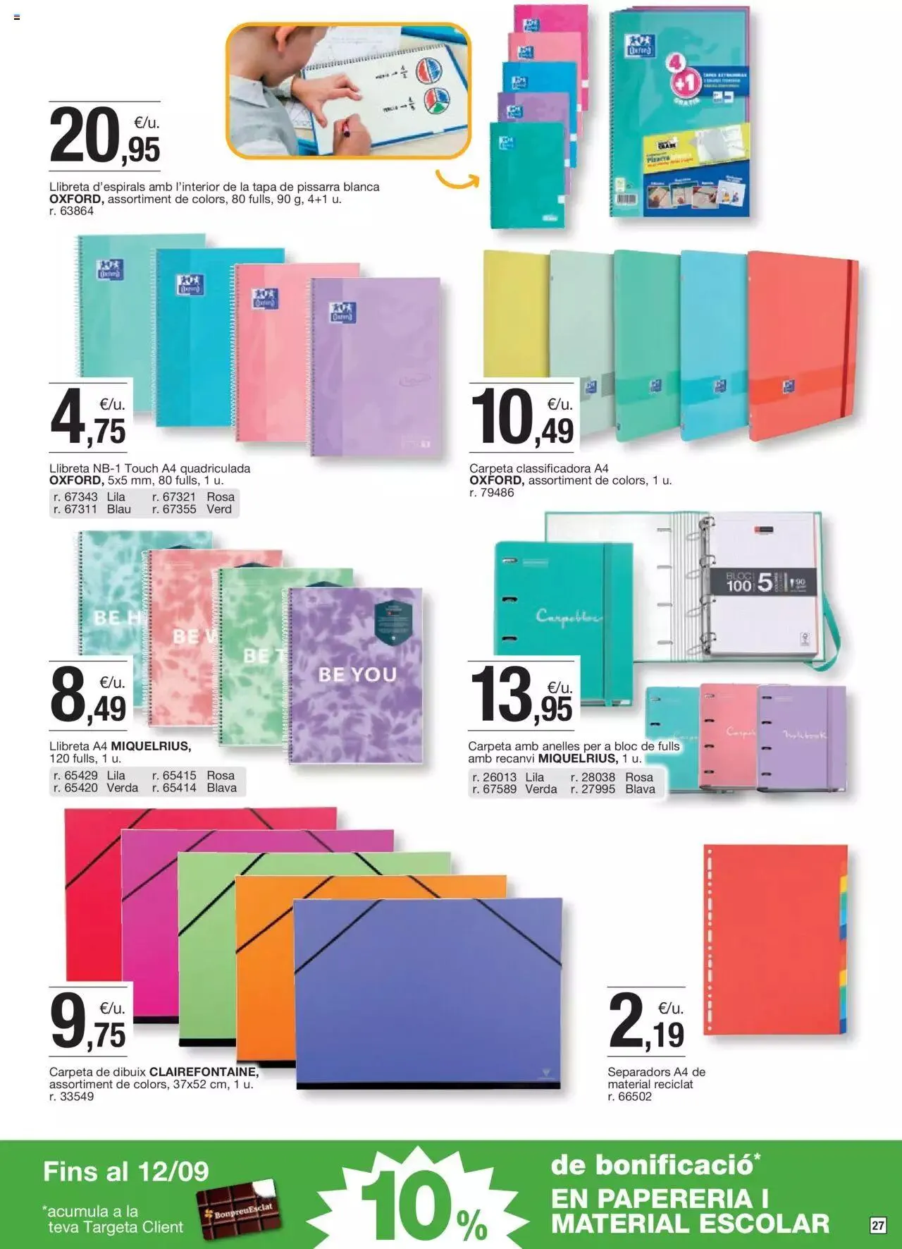 Catálogo de Bonpreu folleto 22 de agosto al 12 de septiembre 2023 - Página 27