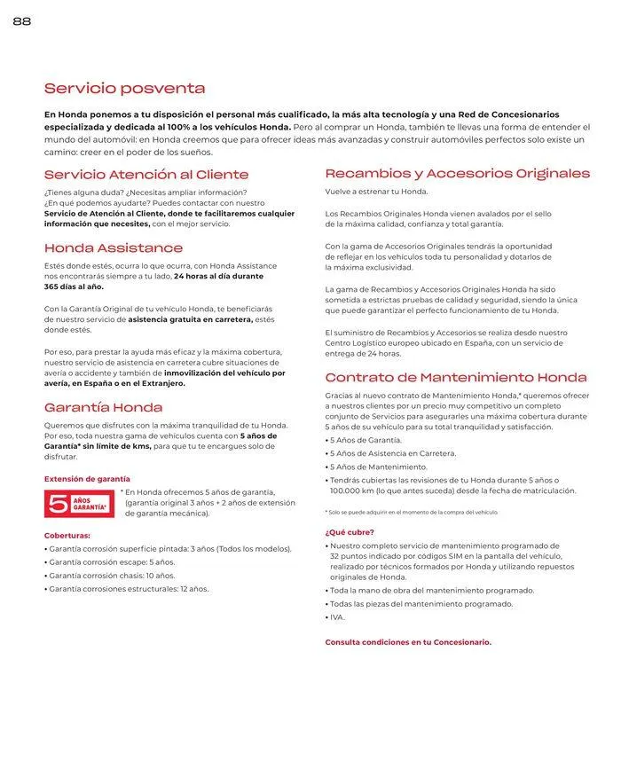 Catálogo de Honda Civic-Hybrid 30 de agosto al 31 de diciembre 2024 - Página 86