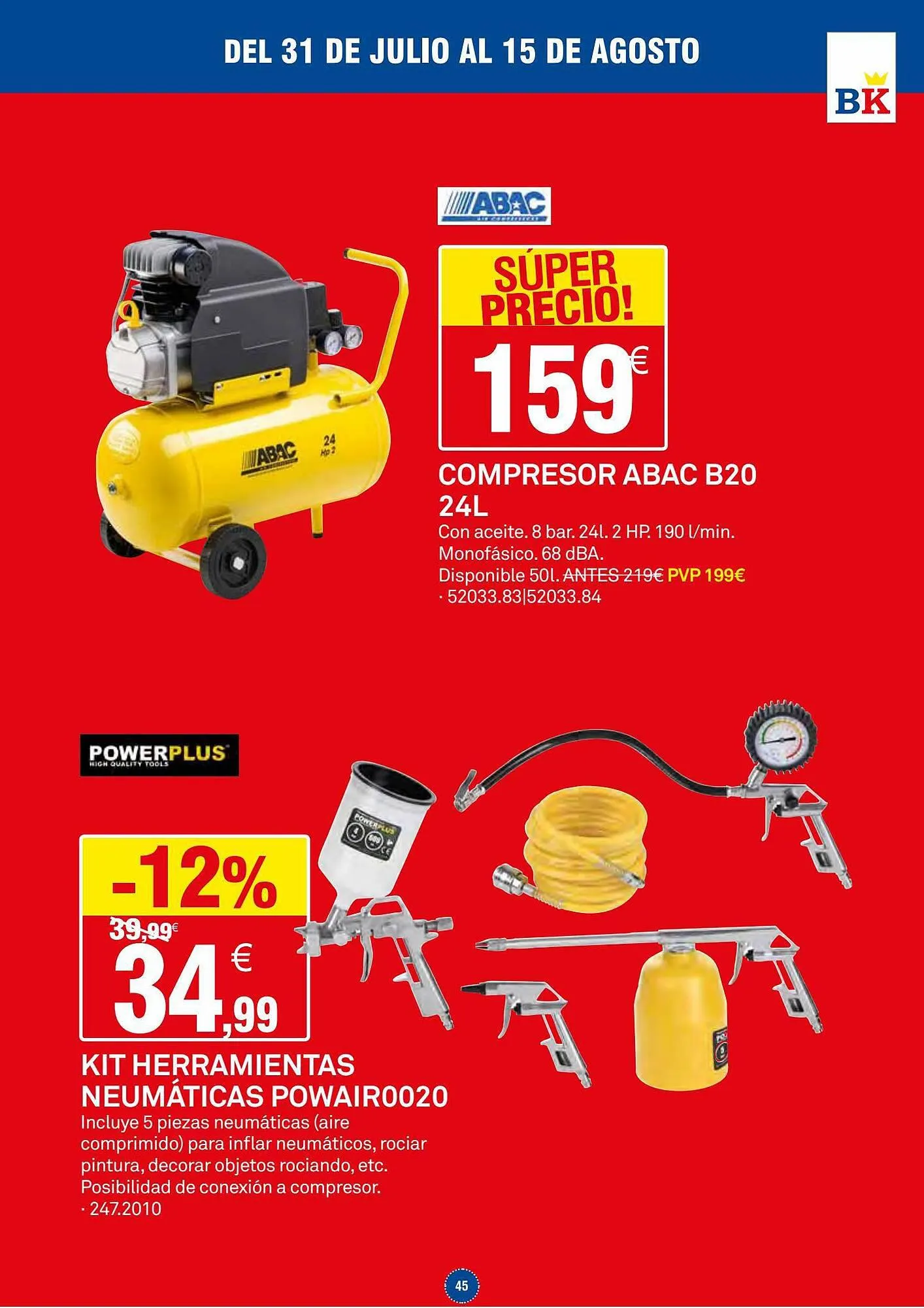 Catálogo de Folleto Bricoking 31 de julio al 3 de agosto 2023 - Página 45