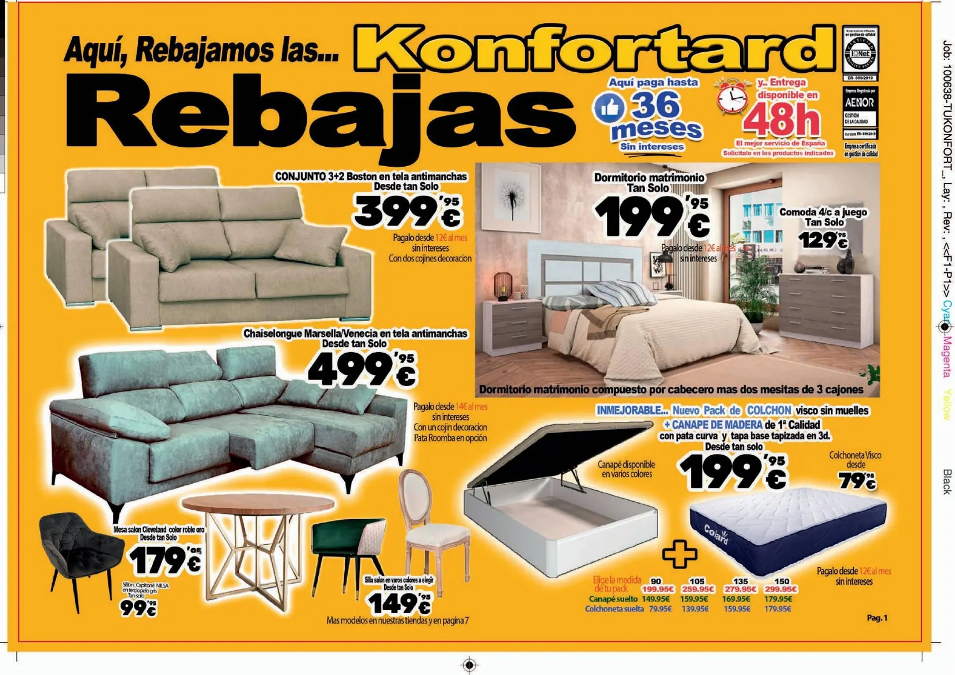 Catálogo de Folleto Konfortard 8 de agosto al 8 de septiembre 2023 - Página 1