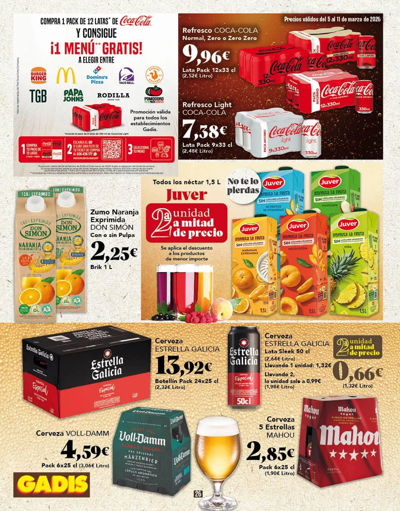 Catálogo de Folleto Gadis 5 de marzo al 11 de marzo 2026 - Página 26
