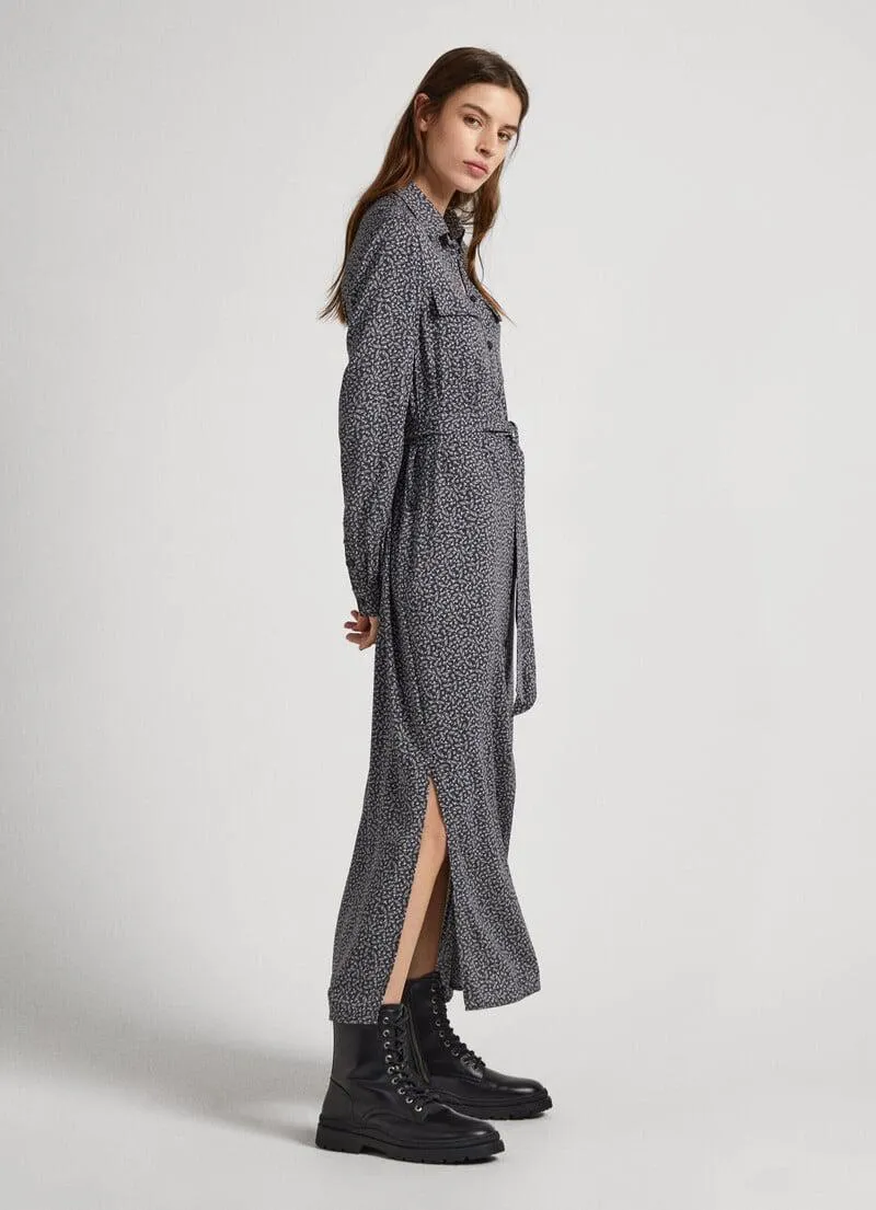 VESTIDO MIDI ESTAMPADO FLORAL