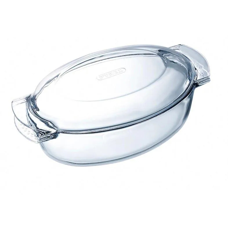 pyrex cacerola vidrio tapa 39x23x15cm classic vidrio