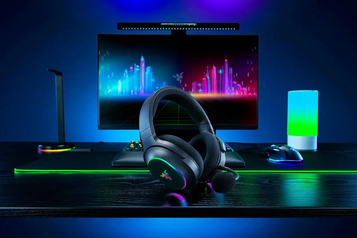 Auriculares inalámbricos gaming con iluminación RGB y SmartSwitch Dual Wireless