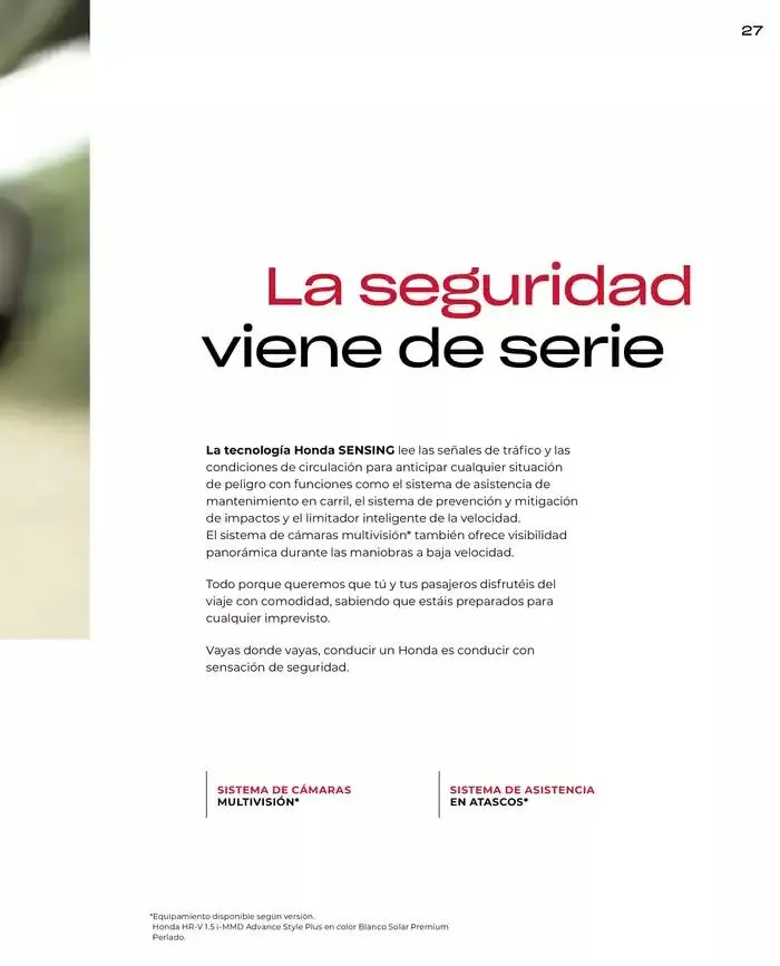 Catálogo de Catálogo HR-V e:HEV 6 de marzo al 30 de junio 2025 - Página 27