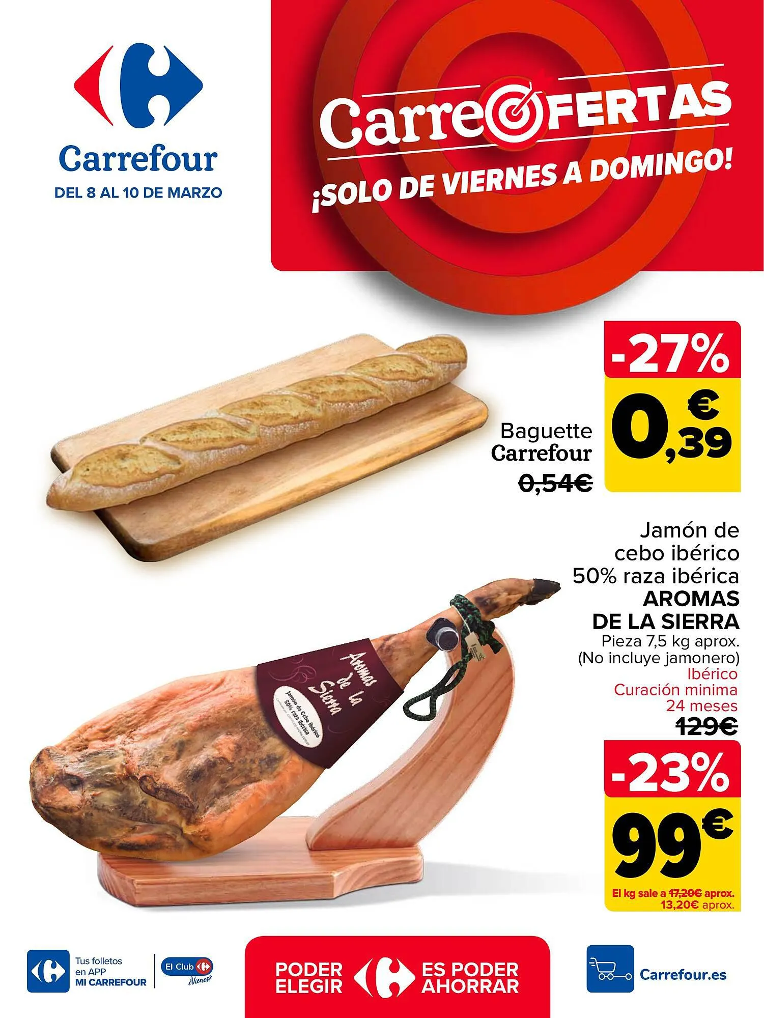 Catálogo de Folleto Carrefour 8 de marzo al 10 de marzo 2024 - Página 1
