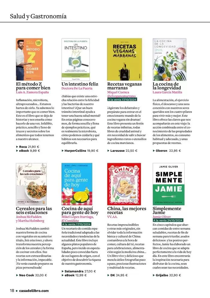 Catálogo de Casa del Libro Leer te hace único 6 de noviembre al 30 de noviembre 2024 - Página 18