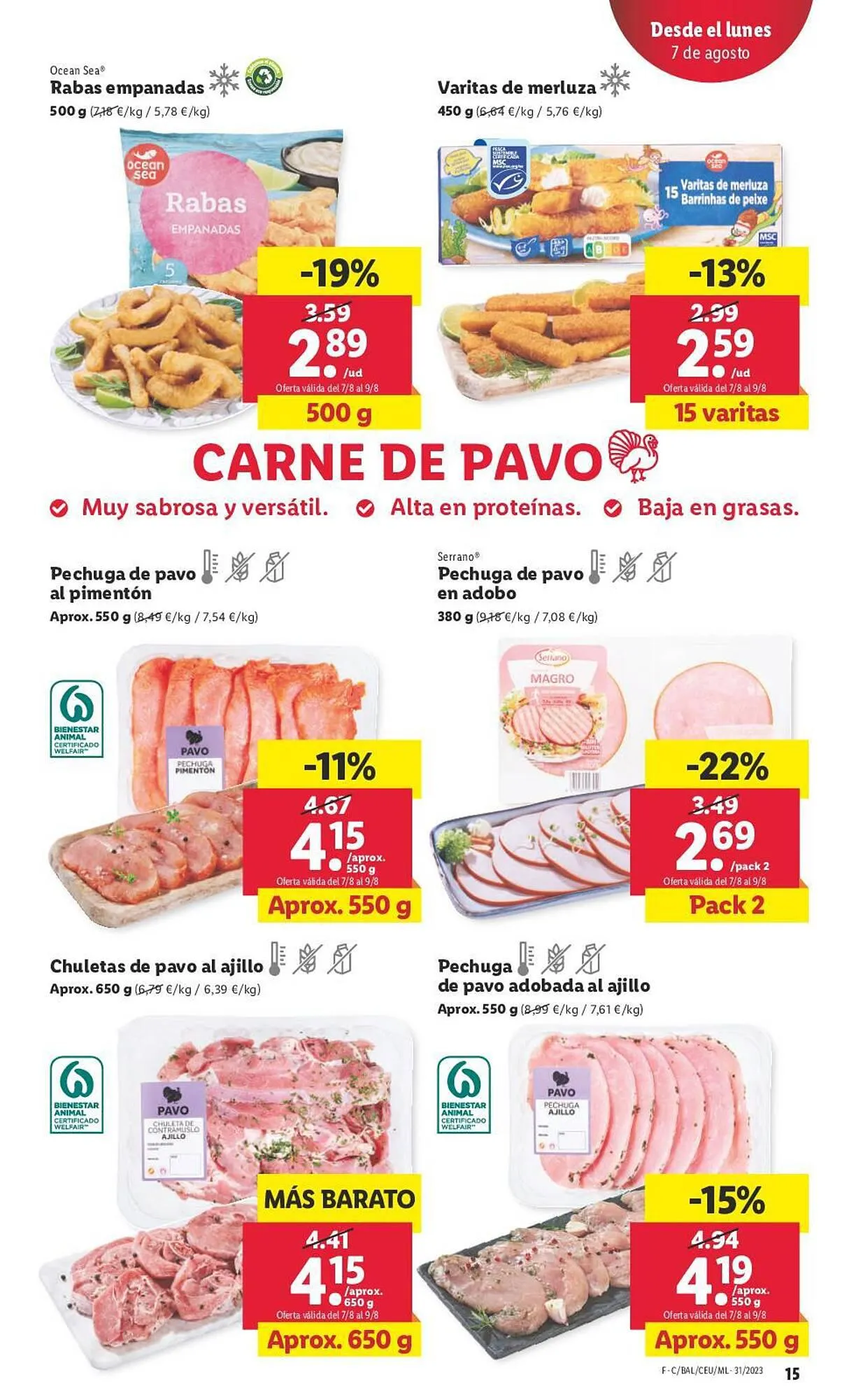 Catálogo de Folleto Lidl 3 de agosto al 9 de agosto 2023 - Página 15