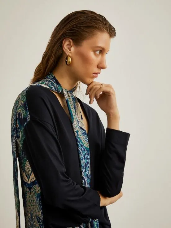 Jersey punto combinado