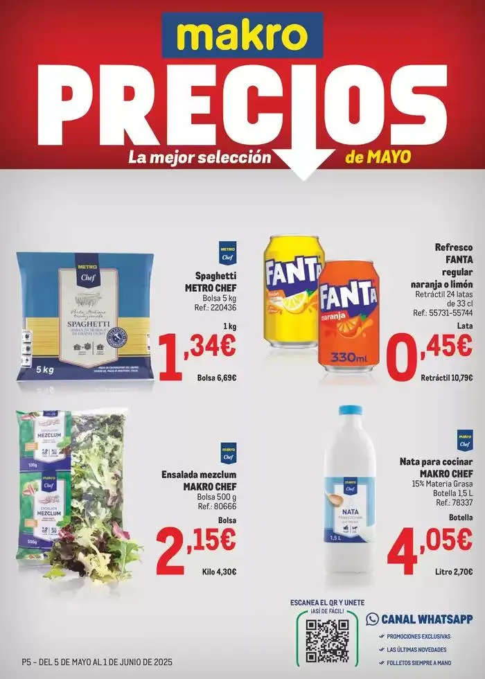 Catálogo de Makro Precios Sur 5 de mayo al 1 de junio 2025 - Página 1