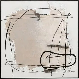 Cuadro Dust gris 100x100cm