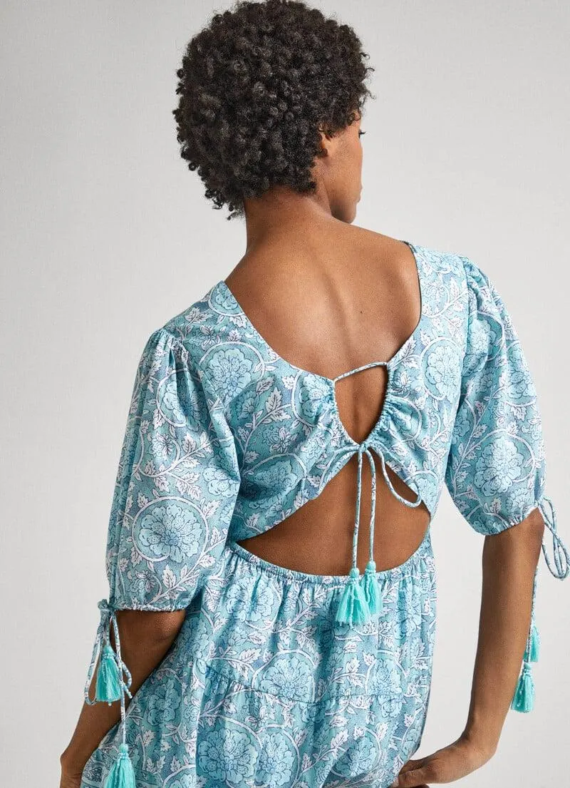 VESTIDO CORTO ESTAMPADO FLORAL