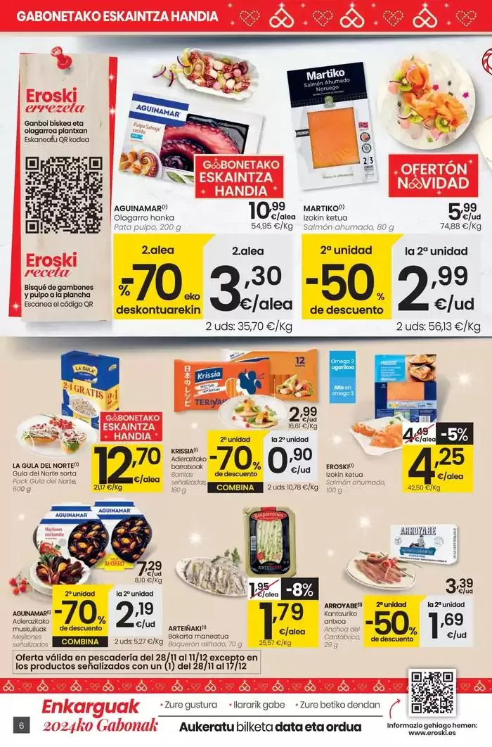 Catálogo de Gabonetako eskaintza handi SUPERMERKATUAK EROSKI CENTER 28 de noviembre al 17 de diciembre 2024 - Página 6