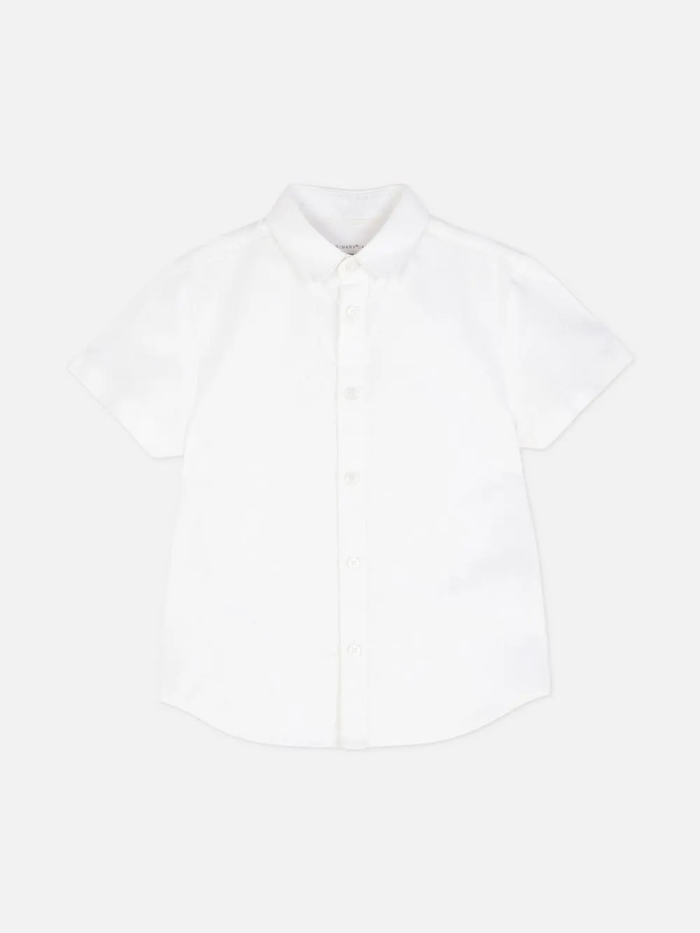 Camisa Oxford de manga corta