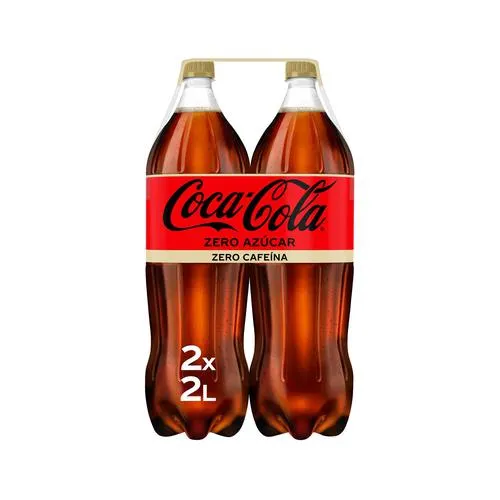 COCA COLA Refresco de cola Zero-Zero COCA COLA pack 2 botellas de 2 l.