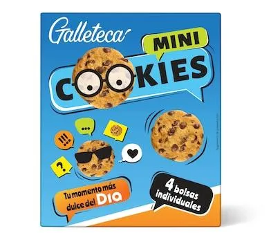 Mini galletas con pepitas de chocolate Galleteca caja 160 g