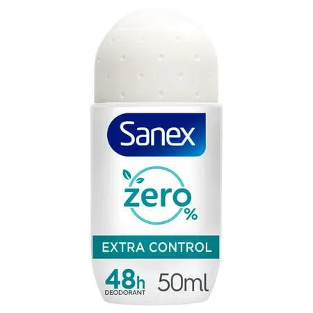 Desodorante roll-on Sanex Zero% Extra Control protección 48h 50ml