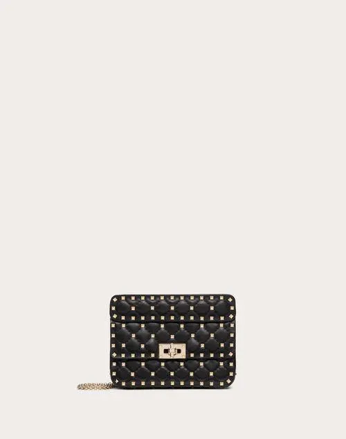 BOLSO PEQUEÑO ROCKSTUD SPIKE DE NAPA