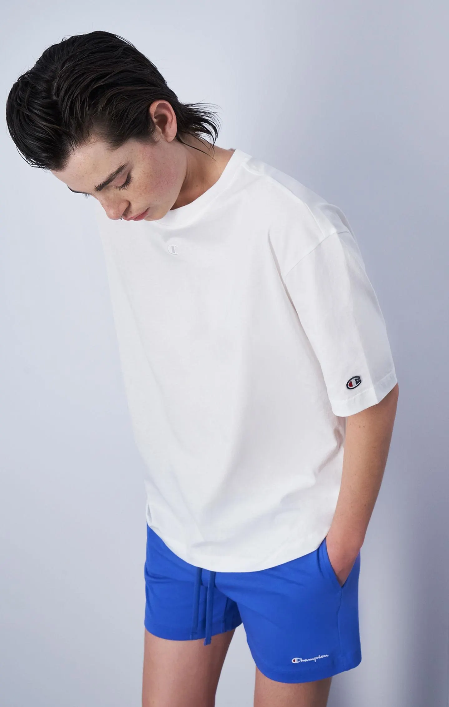 Camiseta oversize con logotipo a juego