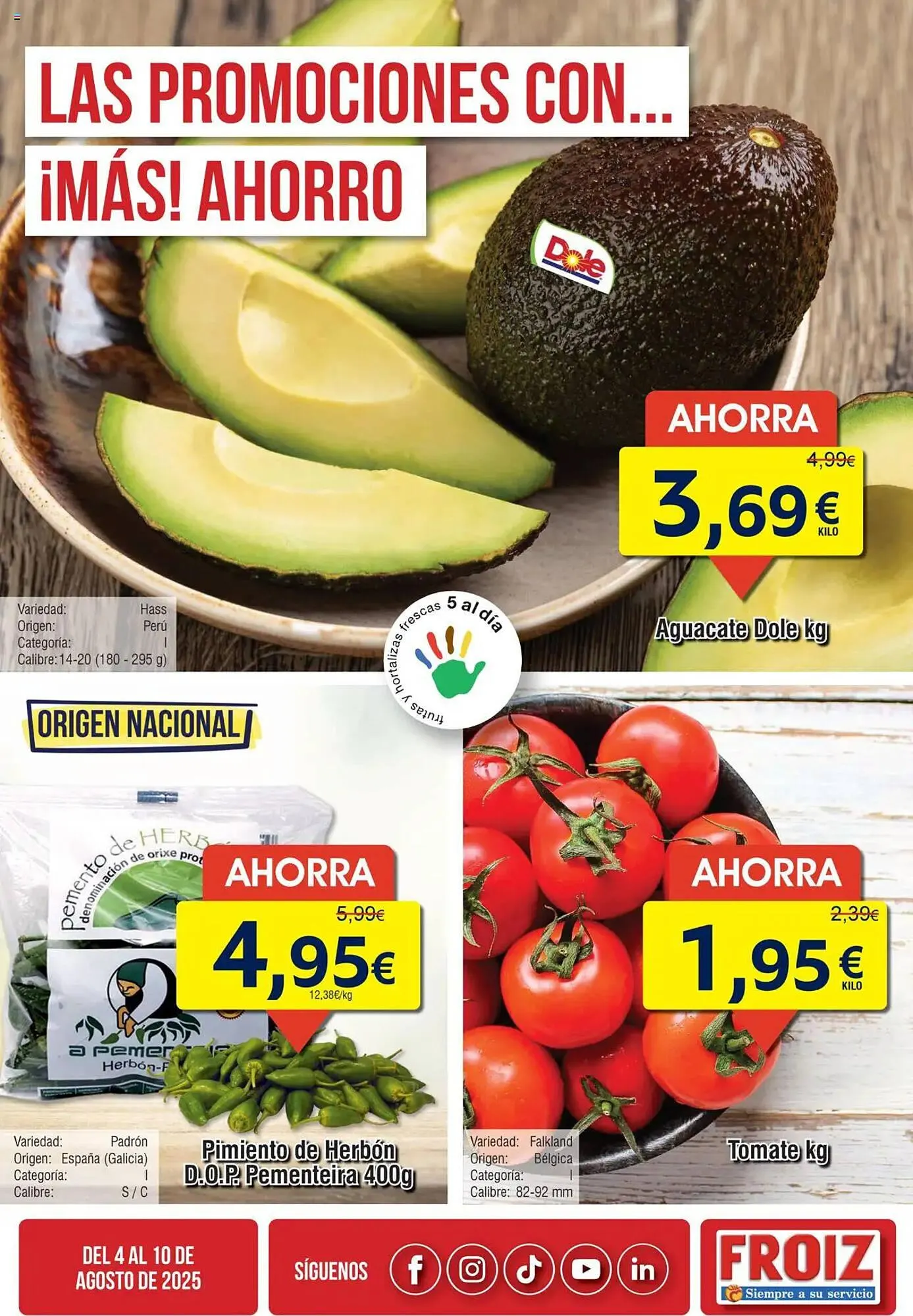 Catálogo de Folleto FROIZ 4 de agosto al 10 de agosto 2025 - Página 3