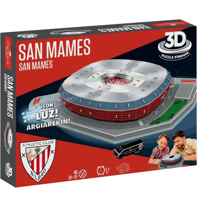 ESTADIO 3D SAN MAMES CON LUZ BANDAI