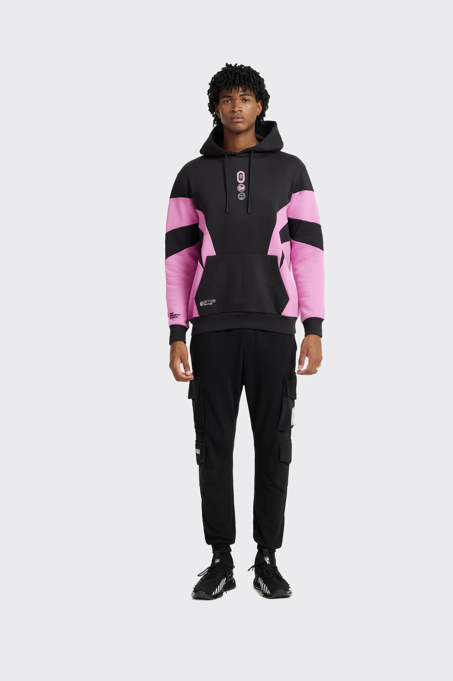 SUDADERA Polinesia CON CAPUCHA CORTES HOMBRE