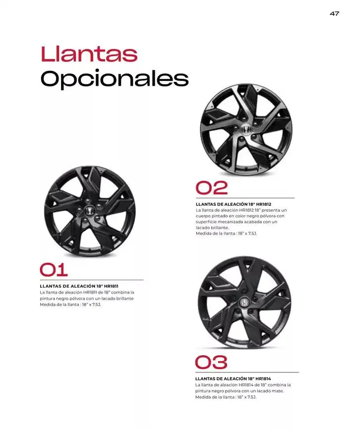 Catálogo de Catálogo HR-V e:HEV 6 de marzo al 30 de junio 2025 - Página 47