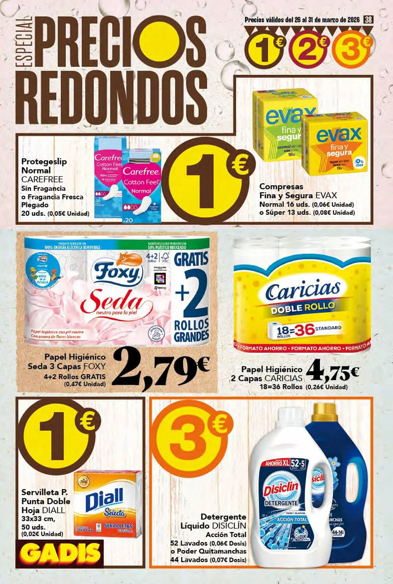 Catálogo de Folleto Gadis 26 de marzo al 31 de marzo 2026 - Página 38