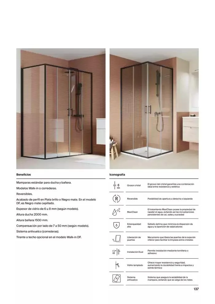 Catálogo de Platos de Ducha, Bañeras y Mamparas 9 de enero al 31 de diciembre 2025 - Página 139