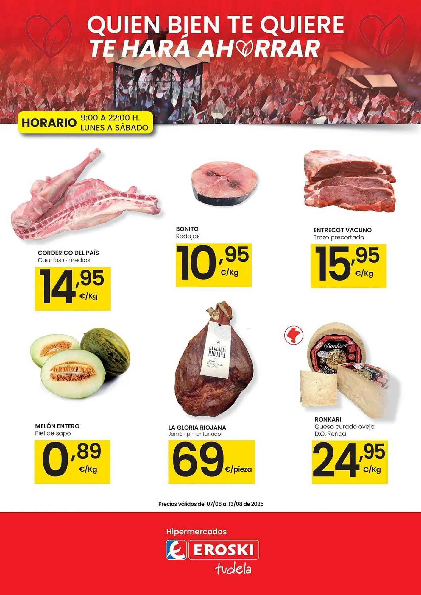 Catálogo de Folleto Eroski 7 de agosto al 13 de agosto 2025 - Página 1