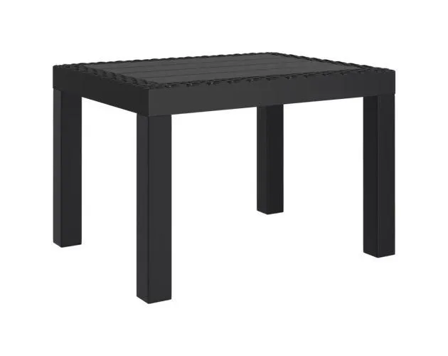 vidaXL mesa de jardín pp gris antracita 59x47x40 cm