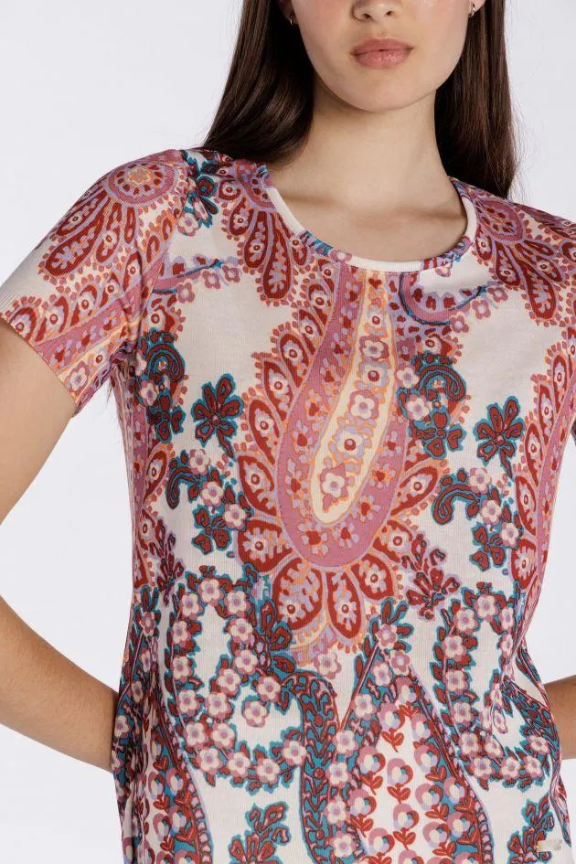 Suéter de punto estampado Paisley